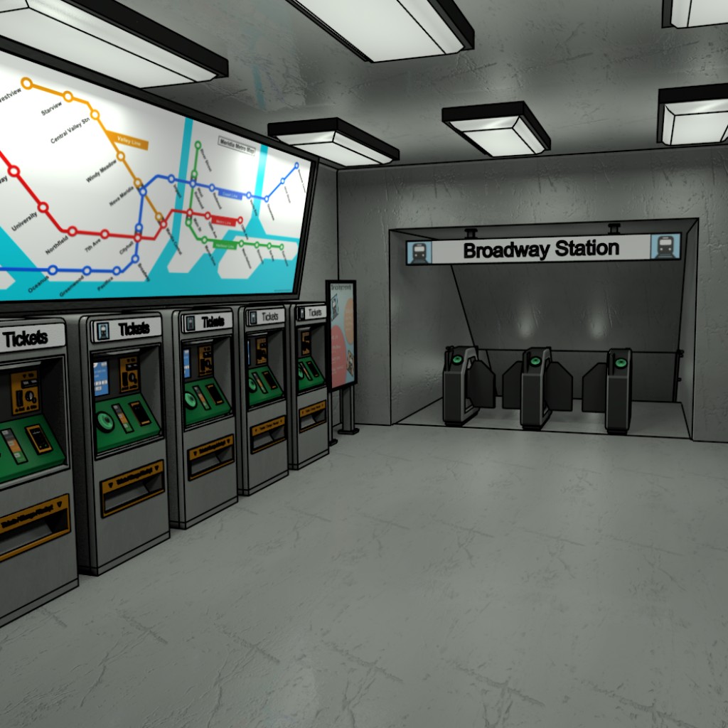 Subway Station Entrance preview image 1